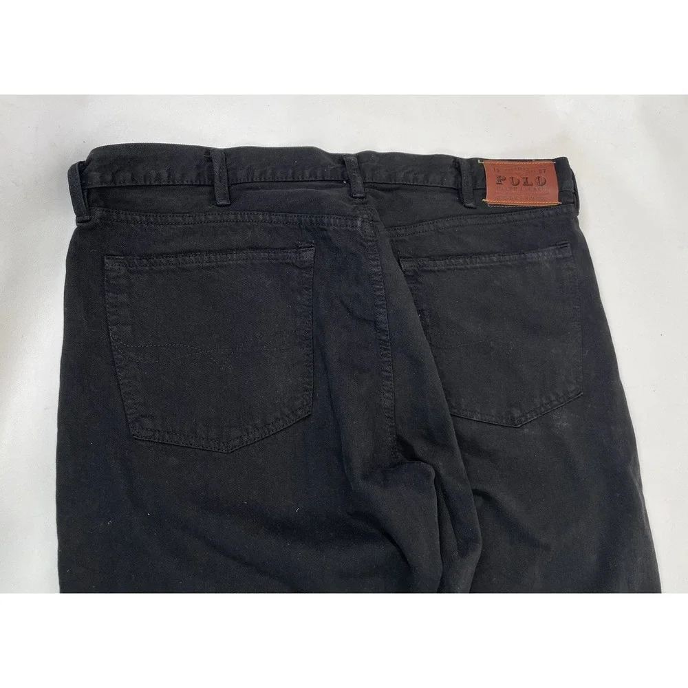 Polo Ralph Lauren Classic 867 Authentic Denim Jeans Mens Size 40x32 Black‎